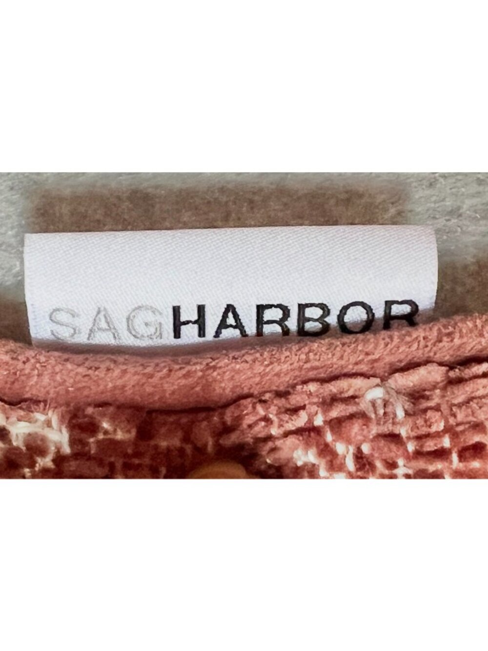 Sag Harbor Dusty Rose Pillow Cover With Velvet Back & Hidden Zipper - Picture 8 of 10